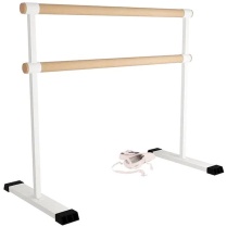 Teisaldatav kaherealine balleti tugipuu EASY GO-2 PRO AD-2, pikkusega 2m, valge-mänd