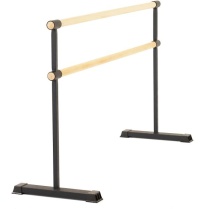 Переносной хореографический станок двухрядный EASY GO-2 AL-2, белый-сосна 2м