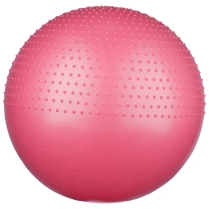 Võimlemis Massaažipall 2 in 1 INDIGO Anti-burst d-65 cm, pumbaga. Roosa 