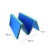 Matt  2m x 1m x 0.04m,  kokkupandav, sinine-roheline