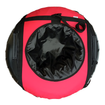 Санки тюбинг METALLIC, диаметр 110 cm, красно-черный